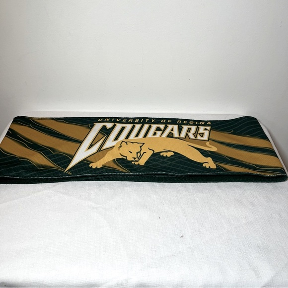 University of Regina Cougars Scarf. Fleece backing. Warm. New. - Picture 1 of 4